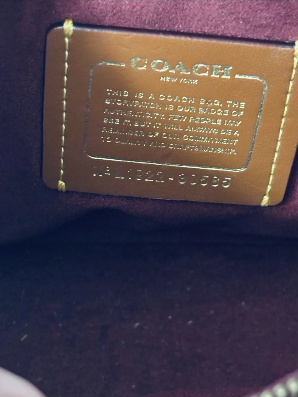 Coach Signature Canvas and Leather Crossbody in Cognac/Tan